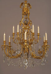 Lustre en bronze doré et argenté attribué à Lacarrière, Delatour et Cie – Tobogan Antiques – Antiquaire Paris 8eme-12