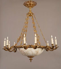 Suspension marbre et bronze doré de style Louis XVI attribuée à H. Vian – Tobogan Antiques – Antiquaire Paris 8eme-7