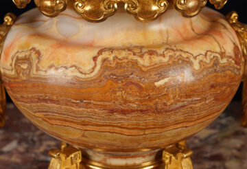 Coupe japonisante en onyx et bronze doré par H. Journet – Tobogan Antiques – Antiquaire Paris 8eme-2