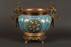 Jardiniere chinoisante en email et bronze – Tobogan Antiques – Antiquaire Paris 8eme-12