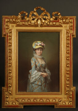 Paire de pastels représenant des Jeunes Femmes signés C.-J. Brochart – Tobogan Antiques – Antiquaire Paris 8eme-15