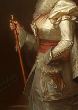 Paire de pastels représenant des Jeunes Femmes signés C.-J. Brochart – Tobogan Antiques – Antiquaire Paris 8eme-4
