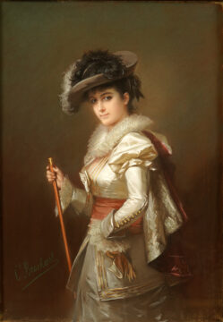 Paire de pastels représenant des Jeunes Femmes signés C.-J. Brochart – Tobogan Antiques – Antiquaire Paris 8eme-6
