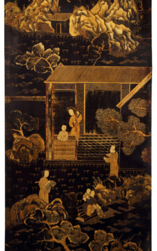 Paravent chinois en laque d&rsquo;époque Qianlong – Tobogan Antiques – Antiquaire Paris 8eme-16