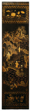 Paravent chinois en laque d&rsquo;époque Qianlong – Tobogan Antiques – Antiquaire Paris 8eme-21