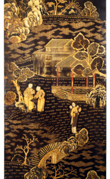 Paravent chinois en laque d&rsquo;époque Qianlong – Tobogan Antiques – Antiquaire Paris 8eme-23