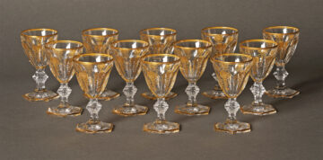 Partie de service en cristal modèle Harcourt Empire de Baccarat – Tobogan Antiques – Antiquaire Paris 8eme-17