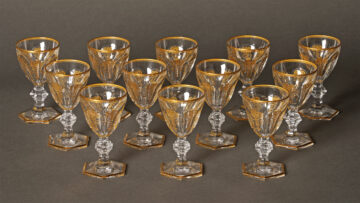 Partie de service en cristal modèle Harcourt Empire de Baccarat – Tobogan Antiques – Antiquaire Paris 8eme-18