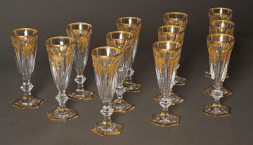 Partie de service en cristal modèle Harcourt Empire de Baccarat – Tobogan Antiques – Antiquaire Paris 8eme-22