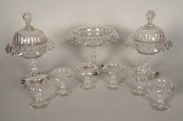 Baccarat <br/> Set of candy dishes and cups