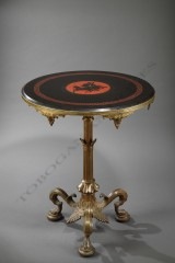 Guéridon néo-Pompéien Barbedienne bronze mobilier Tobogan Antiques Paris antiquités XIXe siècle
