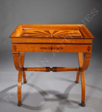 A Charles X period writing table