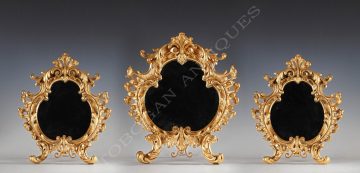 Rare set of three mirrors