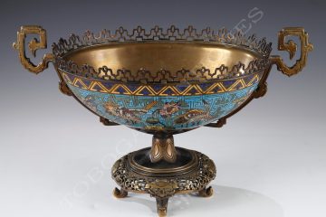 E. Cornu <br/> Cloisonné enamel bowl