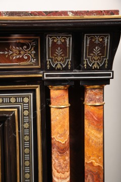 Cabinet en marqueterie Susse Frères Tobogan Antiques Paris antiquités XIXe siècle