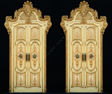 Ensemble de quatre double-portes palatiales Tobogan Antiques Paris antiquités XIXe siècle