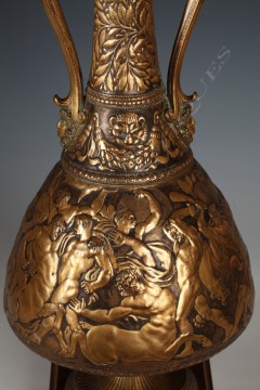 Vases Levillain Barbedienne bronze objets Tobogan Antiques Paris antiquités XIXe siècle