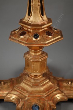 Table vénitienne bois doré mobilier Tobogan Antiques Paris antiquités XIXe siècle